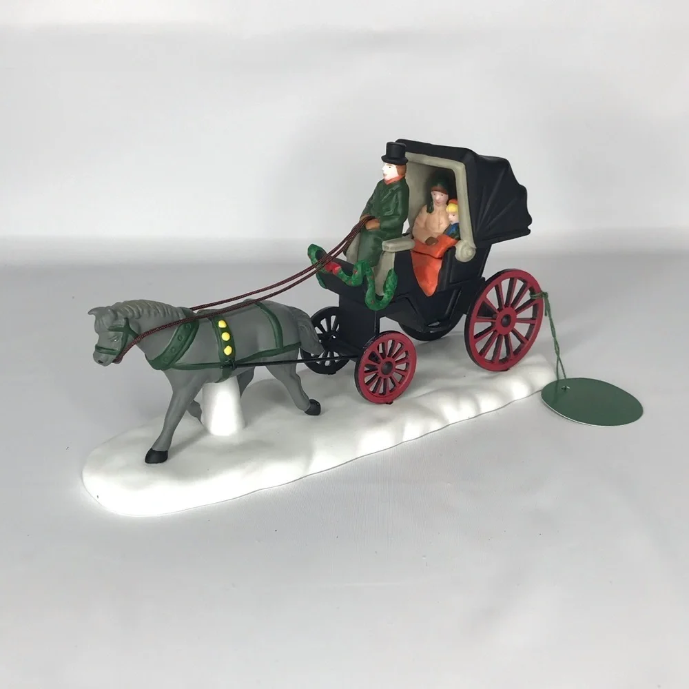 Dept 56 Heritage Village Series Horse Buggy 1989 Department 56 Christmas‎ Scene